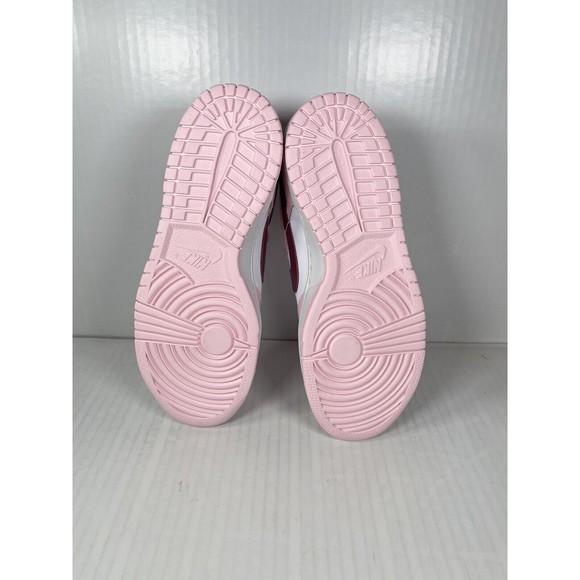NEW Nike Dunk Low Pink Foam Red White GS CW1590-601 - Picture 7 of 8